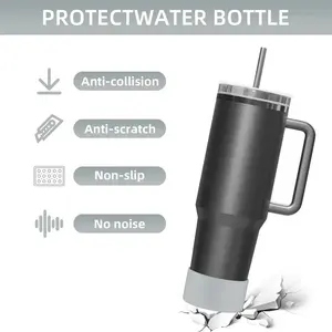 Bottes de protection en Silicone pour gobelet Stanley/aventure uencher 40oz/botte de fond de bouteille d'eau en Silicone anti-dérapant IceFlow