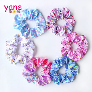 Elástico de cabelo de cetim, elástico estampado de unicórnio - Product Image 1