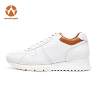 Chaussures décontractées en cuir véritable de qualité supérieure, vente en gros, logo personnalisé, chaussures de marche confortables et tendance pour un usage quotidien