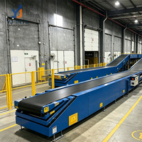 Convoyeur à bande télescopique automatique pour système de nivellement de quai et solution de manutention de conteneurs pour convoyeur industriel
