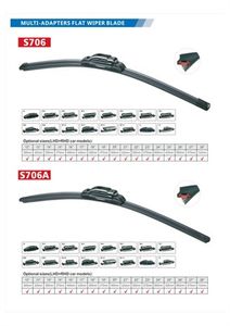 Lame d'essuie-glace plate multi-adaptateur pour <span class=keywords><strong>pare</strong></span>-<span class=keywords><strong>brise</strong></span> de voiture, style universel, pour nettoyage à l'eau, vente en gros - Product Image 4