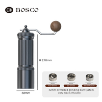 Machine à moudre le café et les épices en acier inoxydable avec moulin à meules coniques pour usage domestique, extérieur et automobile