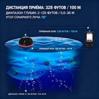 XJ-01 Kaspi Bestseller Sonar intelligent 100m pour relevé bathymétrique et pêche, écran couleur HD pour bateau à appâts, détection sonar GPS de pêche