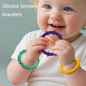 Pulsera Sensorial de Silicona para Niños, Juguetes Antiestrés, Pulsera Texturizada Suave y Flexible para Aliviar la Ansiedad - Product Image 3