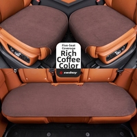 Coussins de siège de voiture universels toutes saisons en polyester, 3 pièces, antidérapants, résistants à l'usure, respirants, ajustement sûr