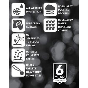 Housse de protection extérieure en PEVA vert pour mobilier de jardin, en tissu Oxford, pour table à manger et table ronde, résistante aux intempéries - Product Image 1