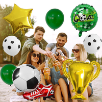 Ensemble de ballons en aluminium Champion Trophy Football Shoes, décorations pour fêtes sportives, parfait pour la décoration de fête et l'aménagement d'événements d'anniversaire
