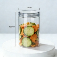 Bocaux en plastique PET transparents en forme de spirale de 100 ml à 700 ml, de qualité alimentaire, avec couvercle à vis, pour bonbons, biscuits, gelée, chocolat