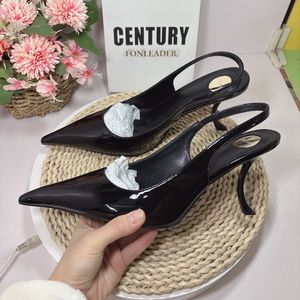 Factory Wholesale Private Label Trendy Kitten High Heel Sandals Slides Mules Heels Shoes Women - Product Image 6