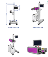 Nouvelle machine de marquage laser à fibre pour la numérotation automatique des sacs en plastique et des cartons, ligne d'assemblage, machine de codage laser.
