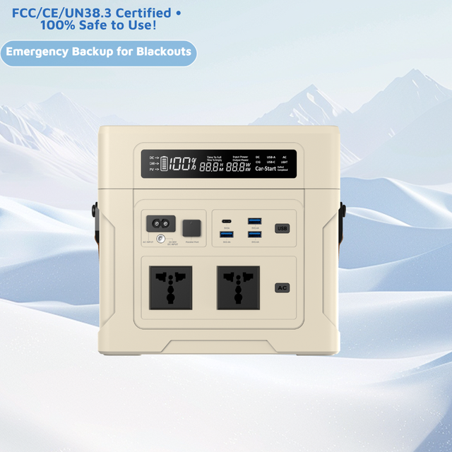Waterproof Dustproof 1000W Portable Power Bank Station 110V/220V Small Solar Generator Perfect for Camping/RV