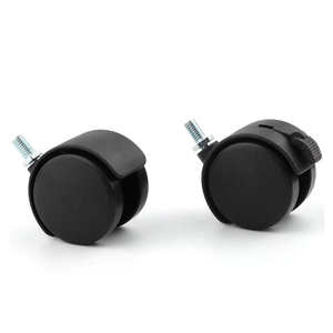 Threaded Stem Casters 2 Inch Nylon <b>Swivel</b> Double Brake Modern School Living Room Eco-Friendly <b>Office</b> Furniture Durable High - Product Image 1