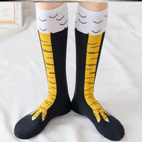 Chaussettes fantaisie amusantes à motif de dinde et d'autruche, chaussettes de Noël et de Thanksgiving, chaussettes originales à motif de pattes de poulet pour femmes