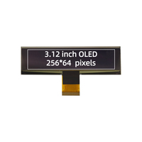 Écran OLED PMOLED 3,12'' 3,12 pouces, résolution 256x64, interface parallèle I2C SPI