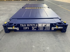 Chất lượng tốt <span class=keywords><strong>20</strong></span> cố định bài flatracks <span class=keywords><strong>container</strong></span> với cơ sở và bốn cố định góc bài - Product Image 3