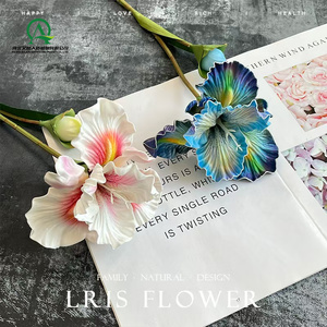 Fleurs artificielles 3D <span class=keywords><strong>Iris</strong></span> longue tige bouquets <span class=keywords><strong>de</strong></span> touche réelle pour vase mariage fête <span class=keywords><strong>jardin</strong></span> maison arrangements floraux saison décor - Product Image 3