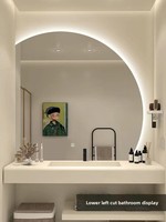 Miroir intelligent LED pleine grandeur personnalisable avec éclairage et écran tactile pour salle de bain, salon et projets hôteliers