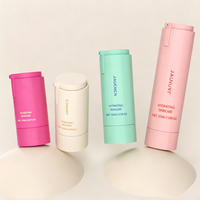 Flacon pompe airless 50 ml avec récipient intérieur remplaçable et design rotatif pour crème visage (matière AS+PP)