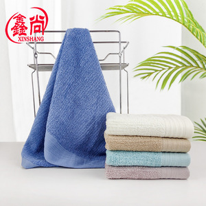 Serviette Xinshang 32x72cm en coton pur, non pelucheuse, couleur unie, rectangulaire, serviette cadeau - Product Image 3