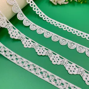New Design Fashion Gpo Lace Polyester White Shiny Dentelle Embroidery Cheap Sequin Lace Fabric Trim For Lingerie