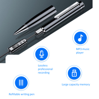 Enregistreur Vocal Mini Stylo Ultra Fin 32 Go Prix Usine avec Interface Micro USB, Prend en Charge le Format WAV