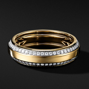 Hailer joyas 10k 14k 18k deux rangées hommes moissanite hip hop pierre or anneaux modèles pour hommes - Product Image 3