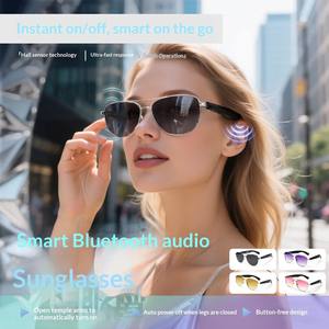 Lunettes de soleil audio intelligentes IA 2026 pour le sport et la mode, avec protection UV, lecture de musique, traduction d'appels et utilisation en extérieur/<span class=keywords><strong>plage</strong></span> - Product Image 4
