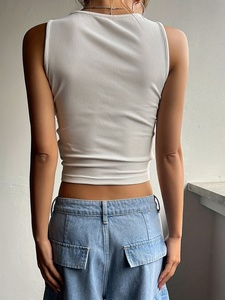 Fashion Summer New <strong>Women's</strong> <strong>tank</strong> <strong>Tops</strong> Letter Printed Sleeveless <strong>T</strong>-<strong>shirts</strong> Casual Street Cheap Clothing <strong>Women's</strong> Crop <strong>Tops</strong> - Product Image 4