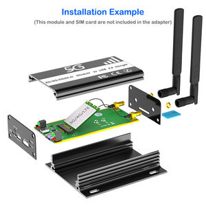 محول <span class=keywords><strong>M</strong></span>.2 NGFF Key B إلى USB 3.0 مع فتحة لبطاقة SIM، دونجل واي فاي USB للكمبيوتر المحمول مع مصدر طاقة من النوع C يدعم 3G/4G/5G - Product Image 5