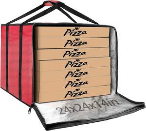 Bolsa de Reparto Térmica Impermeable, Fácil de Limpiar, de Papel de Aluminio, para Llevar Comida Caliente, Bolsa Aislante para Entrega de Pizza - Product Image 6