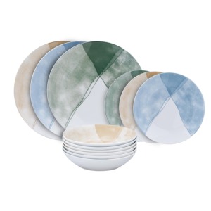 Juego de vajilla Abanico de 18 piezas con platos y tazones para uso diario - Product Image 1