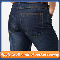 Machine à coudre automatique pour poches SOMAX SM-19P – Idéale pour pantalons cargo, vêtements professionnels, et la couture de poches arrière de jeans en denim