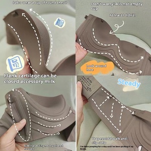 Reggiseno Push-Up senza spalline <span class=keywords><strong>mezza</strong></span> <span class=keywords><strong>coppa</strong></span> in gelatina senza spalline speciale tazza fissa integrata per lo stile piccolo petto senza montatura - Product Image 4