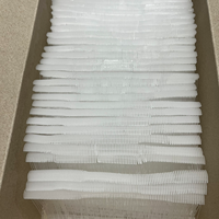 Épingles à coudre ultra fines en plastique blanc tressé demi-lune PP fin de 15 mm à 75 mm, directement de l'usine Jinru