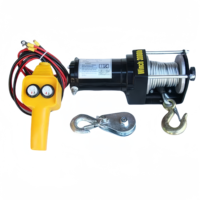 Mini treuil de traction de câble électrique 12V 24V avec télécommande 3000 20000LB