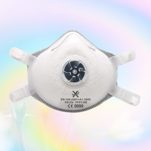 Grosir Respirator putih dewasa FFP3 sekali pakai bantalan hidung PU penuh dan masker debu Filter berbentuk cangkir - Product Image 1