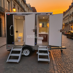 ห้องน้ำเคลื่อนที่ปี 2025 รถพ่วงห้องน้ำคู่ ห้องน้ำพกพาสุดหรู - Product Image 4