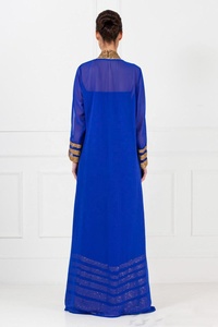 Caftán musulmán azul real de Dubái, Abaya - Product Image 3