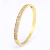 Bracelet élégant multi-rangs en diamant QIKU, bijoux en cuivre et zircon, plaqué or 18 carats, breloques, accessoires, cadeau, prix de gros