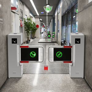 Hcw cao kiểm soát truy cập an ninh tự động dọc Swing turnstile Gate với QR đọc mã - Product Image 3