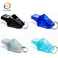 Sifflet en plastique avec logo personnalisé à bas prix, sifflet de sport promotionnel, sifflet de survie d'urgence