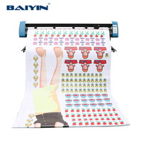 Baiyin 53 pulgadas Pvc Sticker Plotter máquina de corte de alta precisión impresora automática Plotter cortador de vinilo digital Plotter de corte
