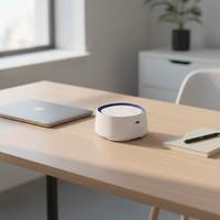 Machine à Sons Apaisants Rechargeable pour Bébé avec Veilleuse, Port USB-C, Batterie 800 mAh, Haut-parleur Portable