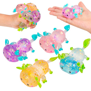 Squishy de animales con forma de caramelo de malta, el más vendido transfronterizo: salamandra, capibara realista y garra de gato pintada en oro de dibujos animados - Product Image 3
