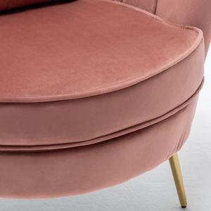 Soggiorno in velluto poltrona con cuscino moderno divano per il tempo libero di lusso mobili di Design - Product Image 4