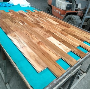 Parquet en bois d'acacia naturel raclé à la main, antidérapant, résistant à l'eau, installation par clips, pour chambre et salon - Product Image 2