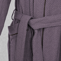 Peignoir en tissu gaufré chaud personnalisé pour hôtel et spa, avec col kimono, confortable pour couple, service ODM pour les voyages et l'usage quotidien