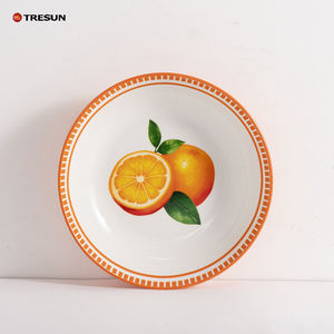 Vaisselle pour événements, traiteur, mariage, design orange, fruits, vaisselle personnalisée en céramique et porcelaine, assiettes à dîner - Product Image 1