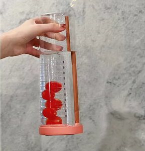 Eco-Friendly PC Water Cup Lemon Filter <b>Straw</b> for Men Women Students Camping Outdoor Dishwasher Safe Boiling Water Applicable - Product Image 4