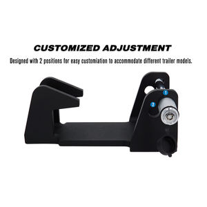 Cerradura de enganche de remolque de cuello de cisne de acero de alta resistencia compatible con todos los remolques de cuello de cisne de para transportistas de ganado y vehículos recreativos - Product Image 6